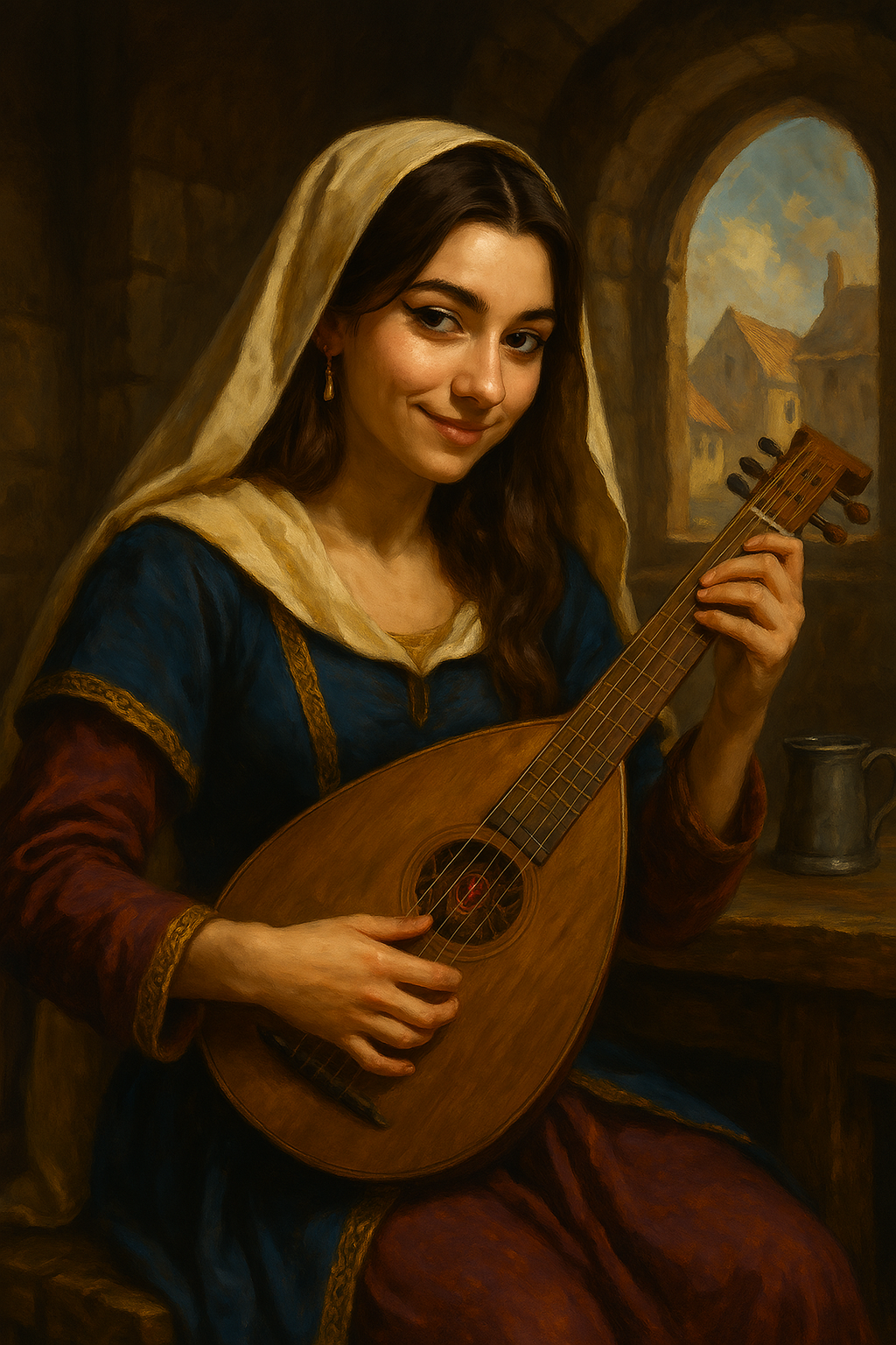 Dame Emmélune la Gratte-Cordes